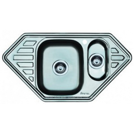 Кухонна мийка врізна кутова Vior 950*500 полірована 180/0,6